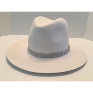 rag & bone Off White Floppy Brim Fedora Wool Hat